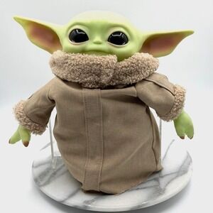 Star Wars Grogu "The Child" 11" Plush Doll by Mattel Tan Robe The Mandalorian